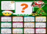 Calendário 2026 Mensagem Natal Repleto de Paz Colar Foto Online