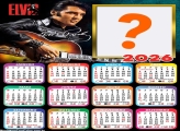 Calendário 2026 Elvis Presley Colar Foto Online