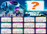 Calendário 2026 Next Gen Colar Foto Online