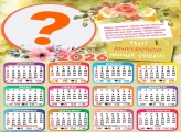 Calendário 2026 Feliz Aniversário Sogra Montar Foto Grátis