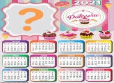 Calendário 2021 Patisserie Montagem de Foto