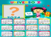 Calendário 2024 Universo Z Foto Moldura Online