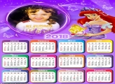 Calendário 2018 Princesa Arial