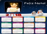 Calendário 2018 Online de Feliz Natal