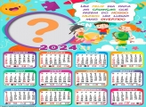 Infantil para Imprimir Calendário 2024 Dia da Criança mais Divertido