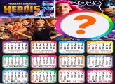 Calendário 2026 Pequenos Grandes Heróis Emoldurar Foto Online