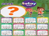 Calendário 2026 Totoy Kids Emoldurar Foto Online