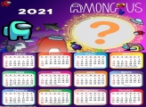 Montagem de Fotos Calendário 2021 Among Us