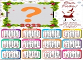 Calendário 2023 Que tenhas ótimos momentos Moldura Papai Noel