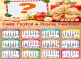 Calendário 2026 Natal Repleto de Luz Fazer Colagem Grátis