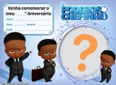 Convite Poderoso Chefinho Moreno