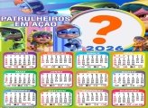 Calendário 2026 Patrulheiros em Ação 2 Emoldurar Foto Online