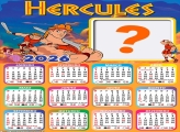 Calendário 2026 Hercules Disney Juntar Foto Online