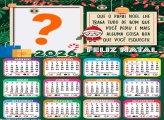 Calendário 2026 Que o Papai Noel lhe traga tudo de bom Fazer Colagem Grátis