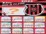 Calendário 2022 Brasil de Pelotas Editar Moldura Grátis