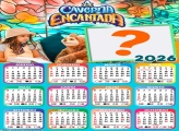 Montagem de Calendário 2026 A Caverna Encantada