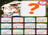 Calendário 2026 Jesus Te Ama Colar Foto Online