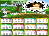 Calendário 2018 Dálmatas Desenho 