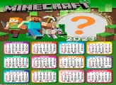 Calendário 2023 Colagem de Foto Online Minecraft