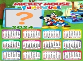 Colagem GrÃ¡tis CalendÃ¡rio 2024 Mickey Mouse FunHouse