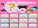 Foto Online Calendário 2023 Kokeshi