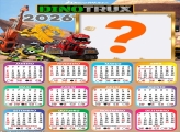 Calendário 2026 Dinotrux Colagem de Fotos
