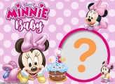 Minnie Baby Moldura Foto