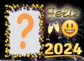 Feliz 2024 Foto Montagem Online