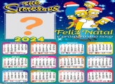 Fazer Montagem Calendário 2024 Feliz Natal Os Simpsons