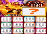 Calendário 2026 O Aprendiz do Tigre Colar Foto Online