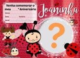 Convite Joaninha
