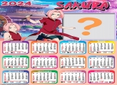 Calendário 2024 Sakura Emoldurar Foto Online