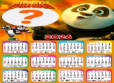 Calendário 2026 Kung Fu Panda Montar Foto Grátis