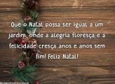 Natal possa ser igual a um jardim