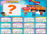 Calendário 2026 3 Palavrinhas Montagem de Foto