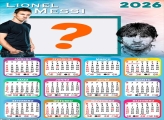 Calendário 2026 Lionel Messi Montagem de Foto