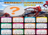 Colagem de Foto em Calendário 2023 Homem-Aranha