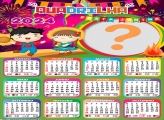 Calendário 2024 Quadrilha Infantil para Foto Colagem