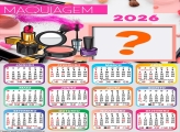 Calendário 2026 Maquiagem Colagem de Fotos