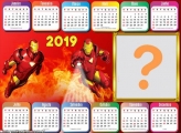 Calendário 2019 Horizontal Iron Man