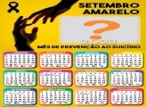 Calendário 2023 Setembro Amarelo Foto Montagem Online