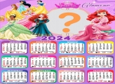 Calendário 2024 Princesas Glamour Montagem Online