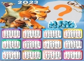 Calendário 2023 A Era do Gelo Montagem