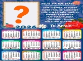 Calendário 2026 Mãe Intensa Feliz Dia das Mães Emoldurar Foto Online