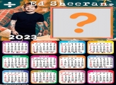 Calendário 2023 Ed Sheeran Moldura de Foto Online