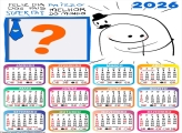 Calendário 2026 Super Pai Bentô Colagem Online