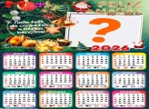 Calendário 2026 Muitas Bençãos Feliz Natal Colagem de Fotos