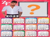 Calendário 2023 em Branco para Colagem de Foto