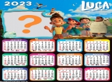 Colar Foto e Imprimir Calendário 2023 Luca Personagens