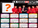 Calendário 2026 La Casa de Papel Montagem de Foto